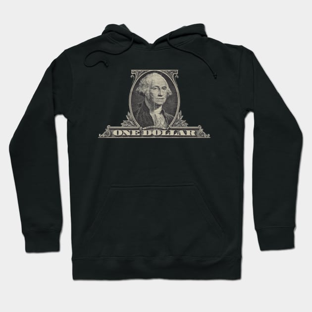 George Washington dollar Hoodie by obmik